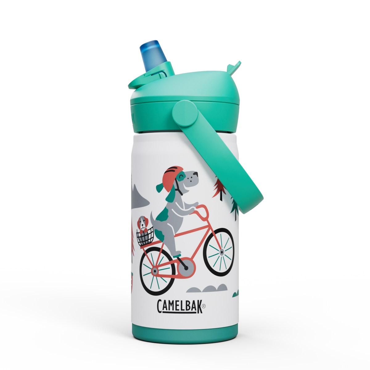 Thrive™ Flip Straw Kids 12oz Bottle, Insulated Stainless Steel A9